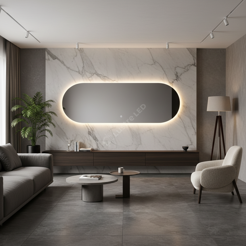 Oglinda LED FRAMELESS SEVILLA 120x60CM 3 Lumini si Touch