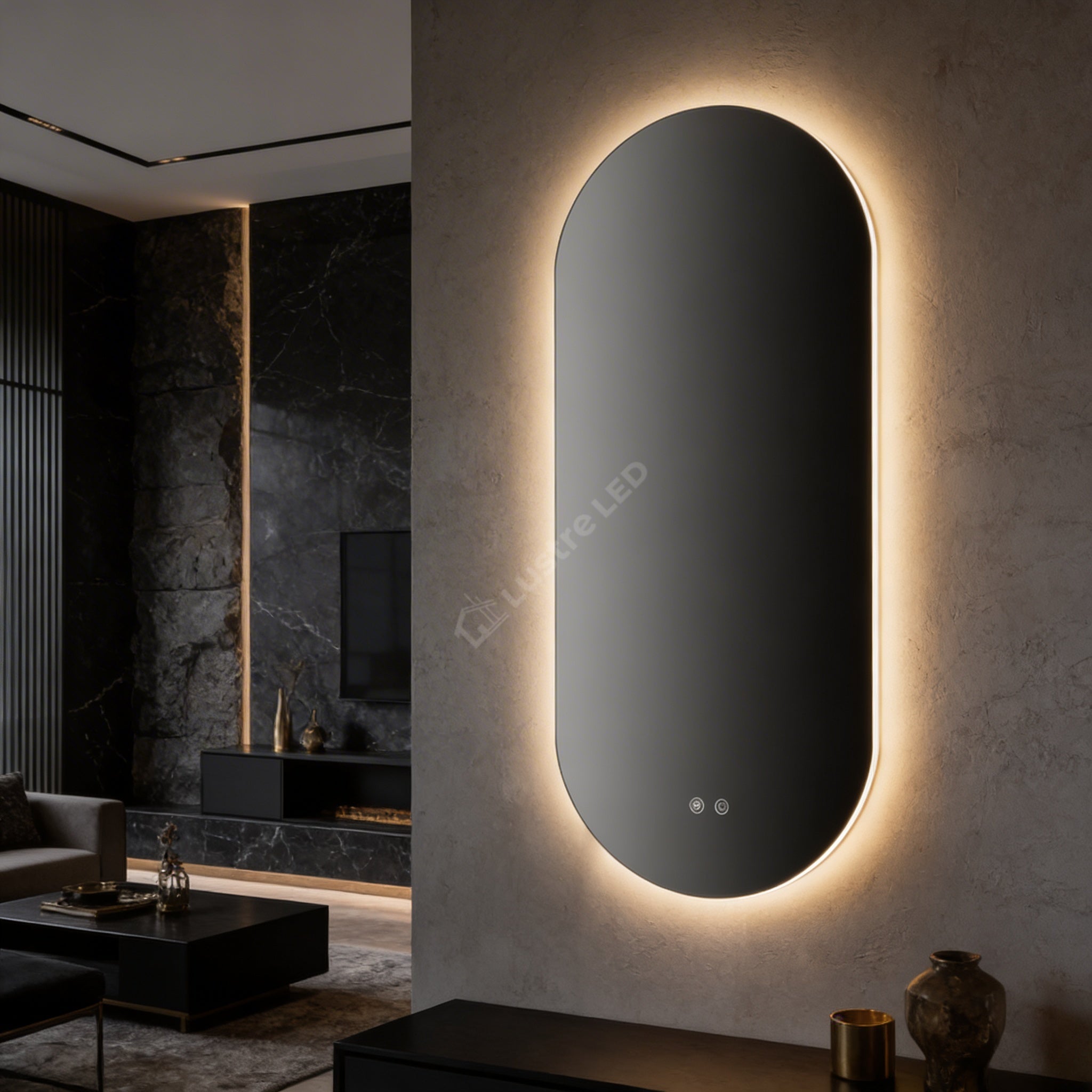 Oglinda LED FRAMELESS SEVILLA 60x100CM 3 Lumini si Touch