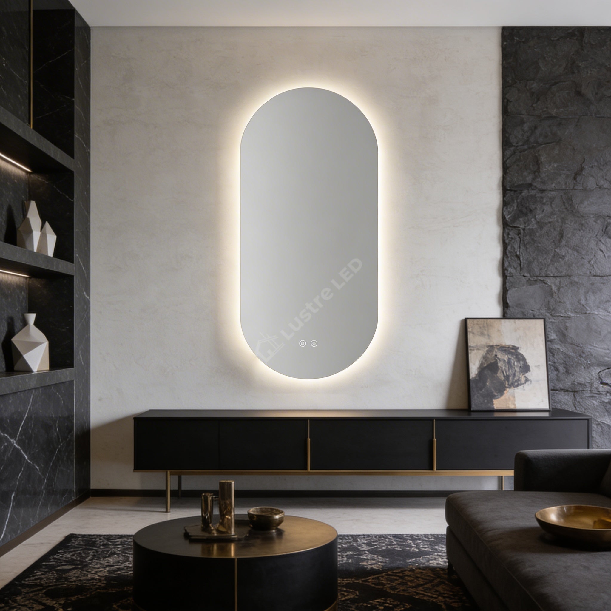 Oglinda LED FRAMELESS SEVILLA 60x100CM 3 Lumini si Touch