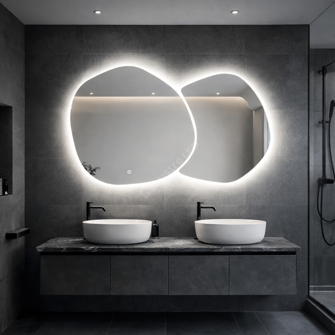 Oglinda LED FRAMELESS VALENCIA 140X80CM 3 Lumini si Touch
