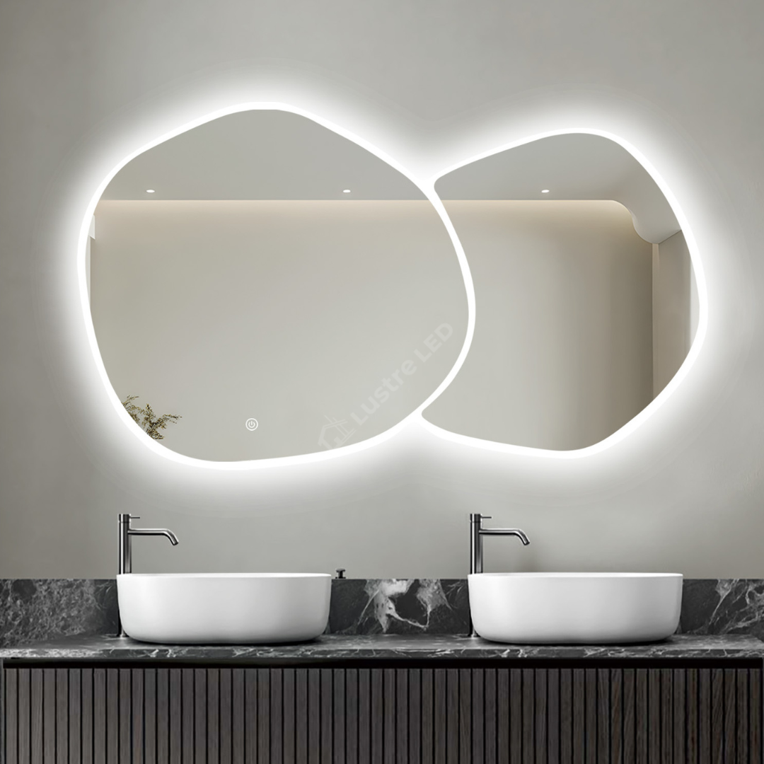 Oglinda LED FRAMELESS VALENCIA 140X80CM 3 Lumini si Touch
