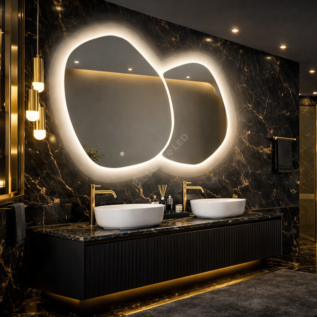 Oglinda LED FRAMELESS VALENCIA 140X80CM 3 Lumini si Touch