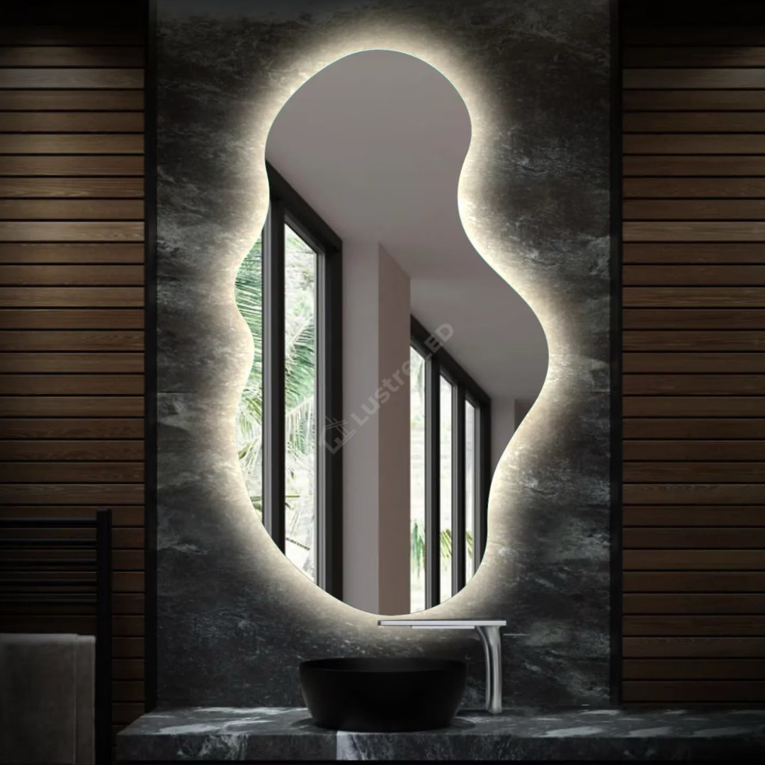 Oglinda LED FRAMELESS VEGAS 65x100CM 3 Lumini si Touch