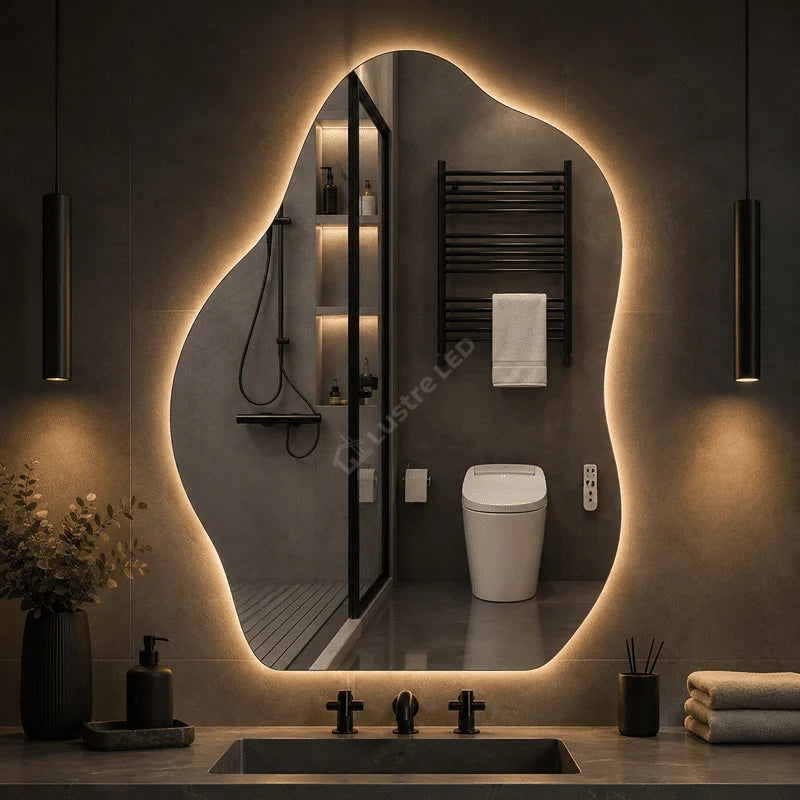 Oglinda LED Jogo Frameless 70x90CM 3 Lumini Dezaburire si Touch