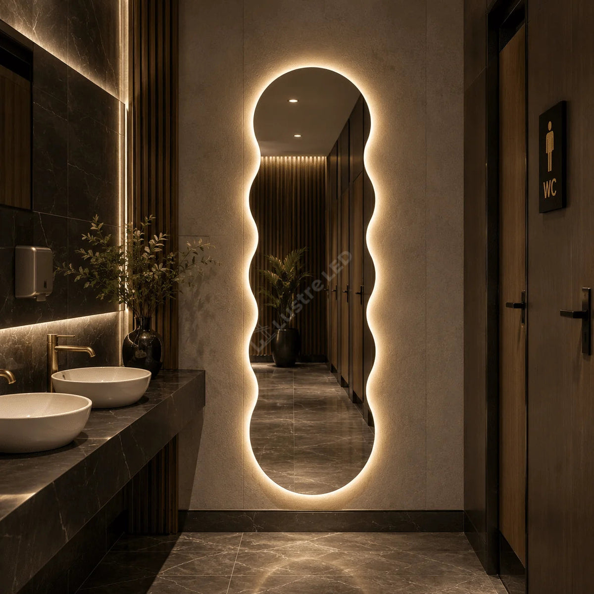 Oglinda LED Keos Frameless 60x120CM 3 Lumini Touch