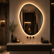Oglinda LED LAGUNA 70x90CM Black 3 Lumini Dimabila Touch