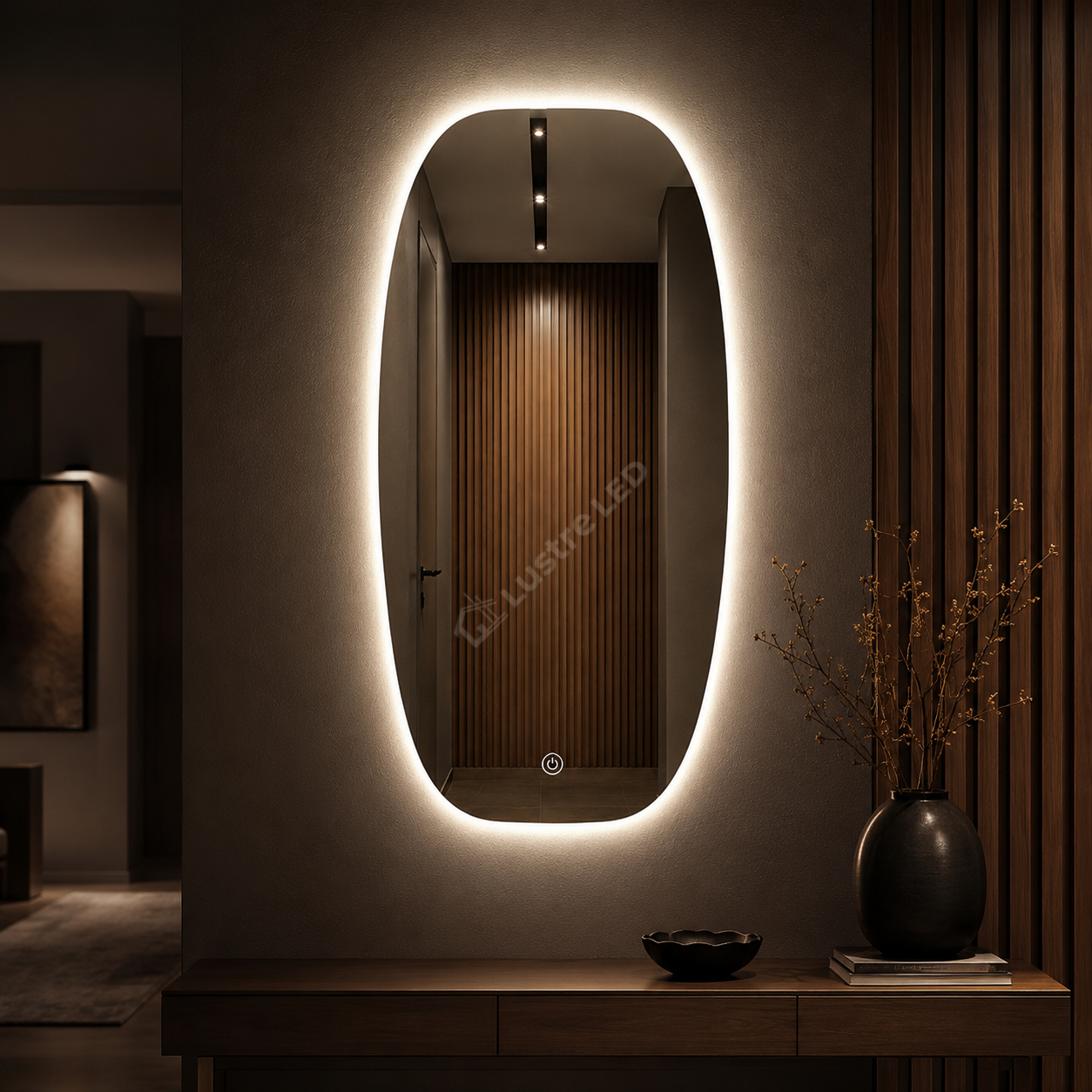 Oglinda LED MARELLA 58x90CM FRAMELESS 3 Lumini Dimabila Touch