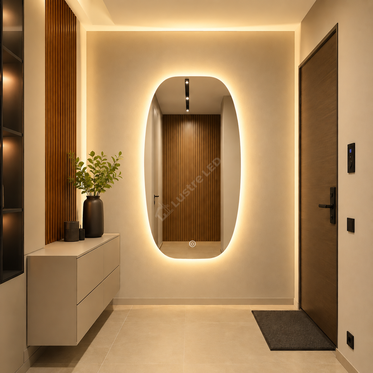 Oglinda LED MARELLA 58x90CM FRAMELESS 3 Lumini Dimabila Touch