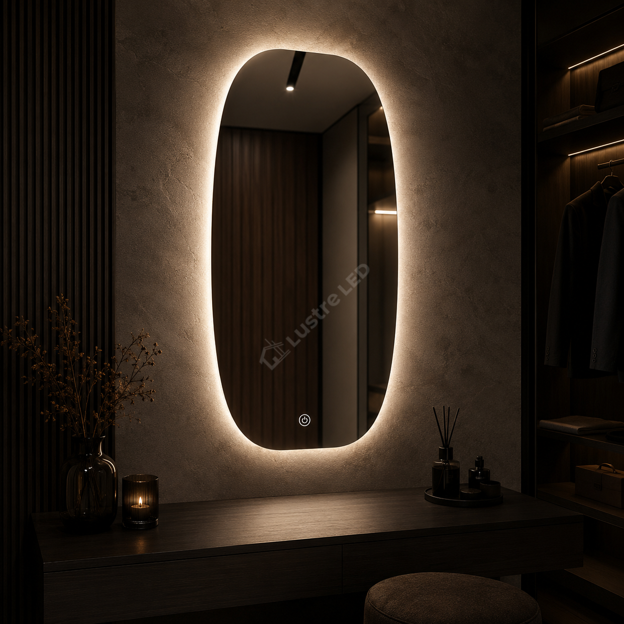 Oglinda LED MARELLA 58x90CM FRAMELESS 3 Lumini Dimabila Touch