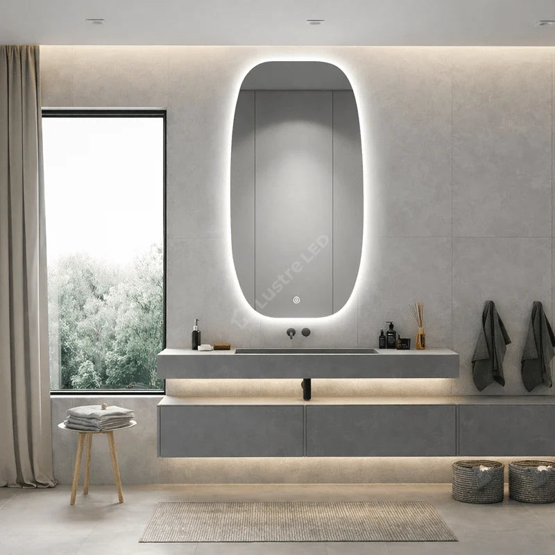 Oglinda LED MARELLA 58x90CM FRAMELESS 3 Lumini Dimabila Touch