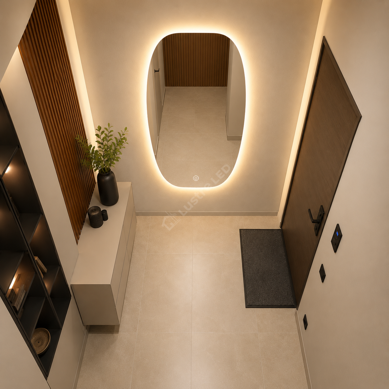 Oglinda LED MARELLA 58x90CM FRAMELESS 3 Lumini Dimabila Touch