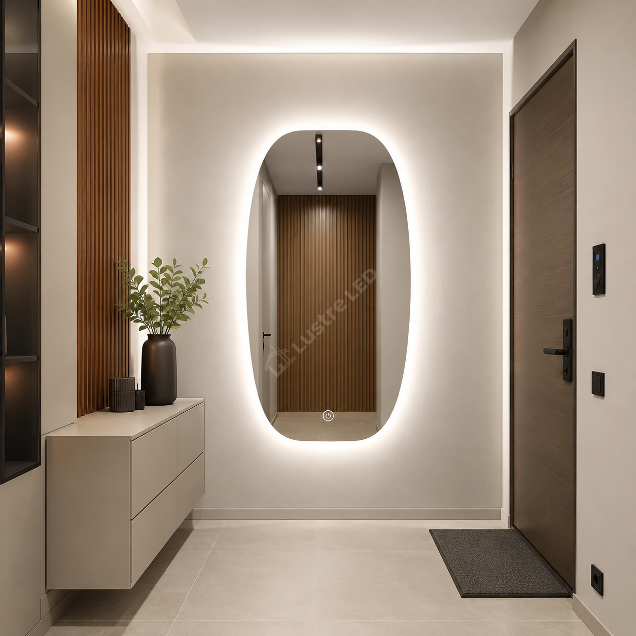 Oglinda LED MARELLA 58x90CM FRAMELESS 3 Lumini Dimabila Touch