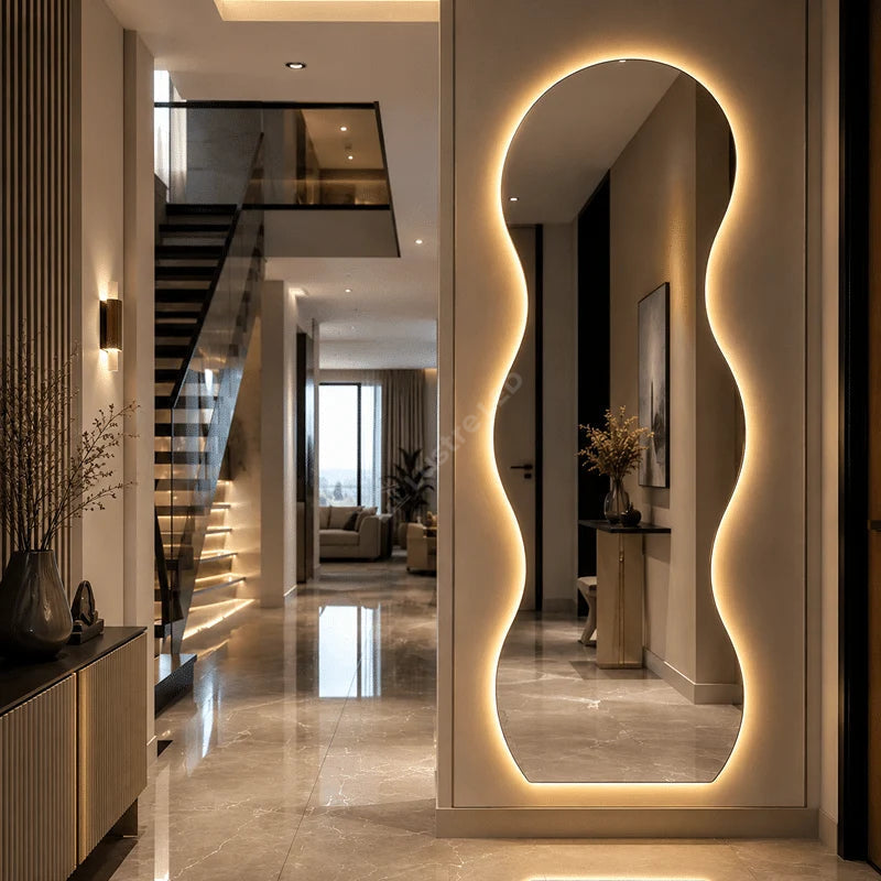 Oglinda LED Myko Frameless 70x160CM 3 Lumini Touch