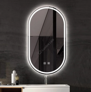 Oglinda Led Ovala Cu Doua Lumini 50X80Cm Functie Dezaburire Si Touch J120 Mirror