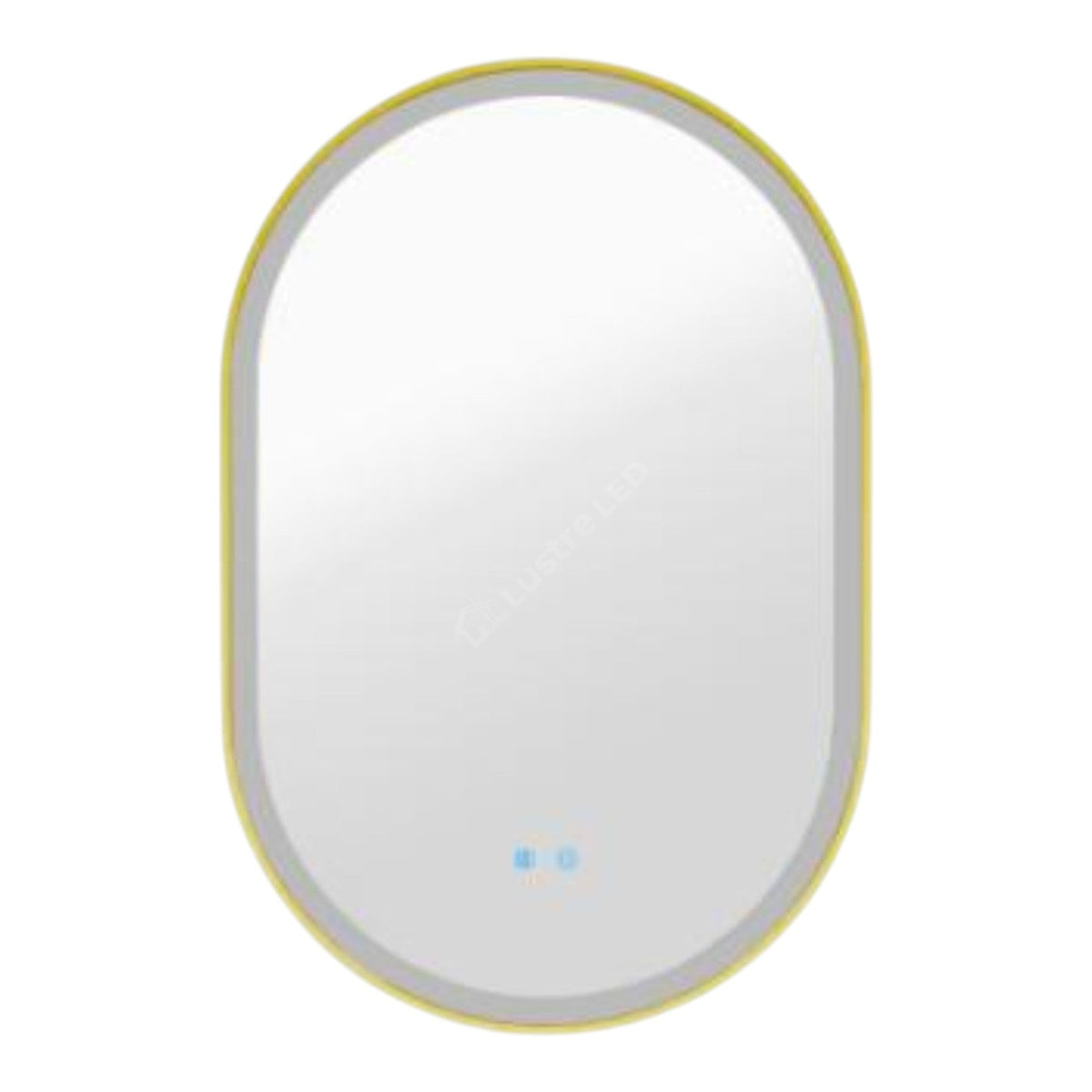 Oglinda LED Ovala 60x90CM, 3 Lumini, Dezaburire, Dimabila, OD061-100-Auriu