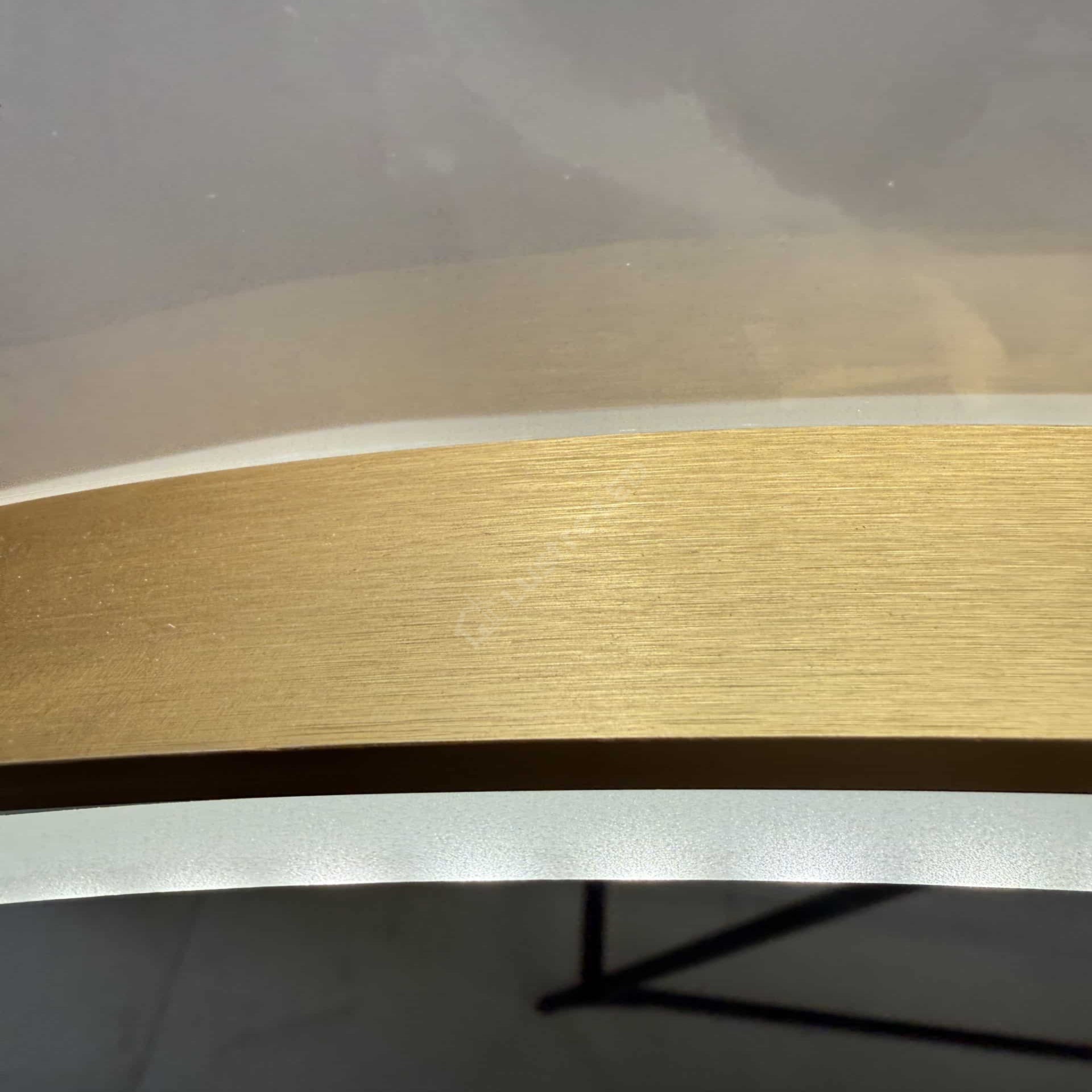 Oglinda LED Pilo Round Gold Ø70CM 3 Lumini Dezaburire si Ceas