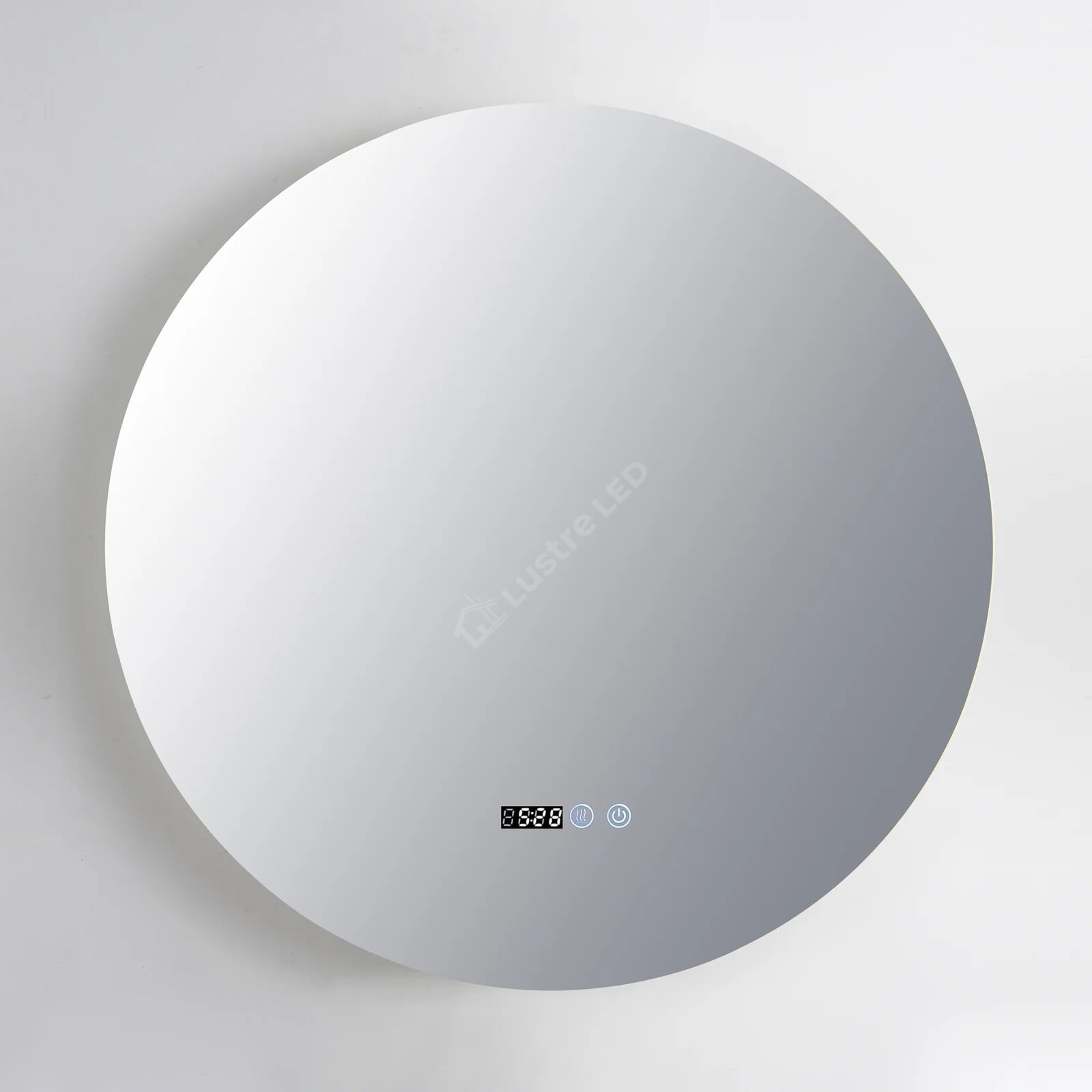 Oglinda LED Rodo Round FRAMELESS Dimabila Ø80CM 3 Lumini Dezaburire si Ceas