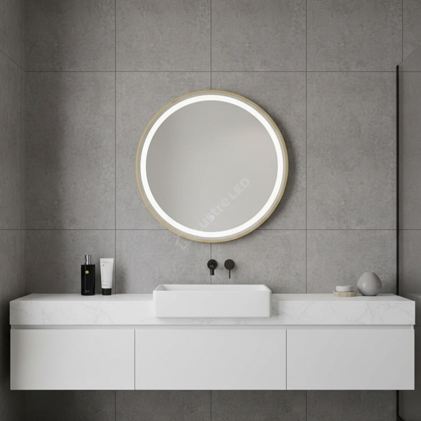 Oglinda LED Rotunda ⌀80cm Touch si 3 Lumini