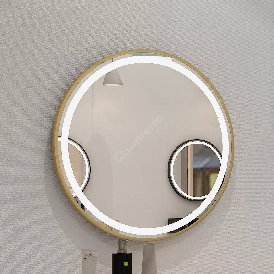 Oglinda LED Rotunda ⌀80cm Touch si 3 Lumini