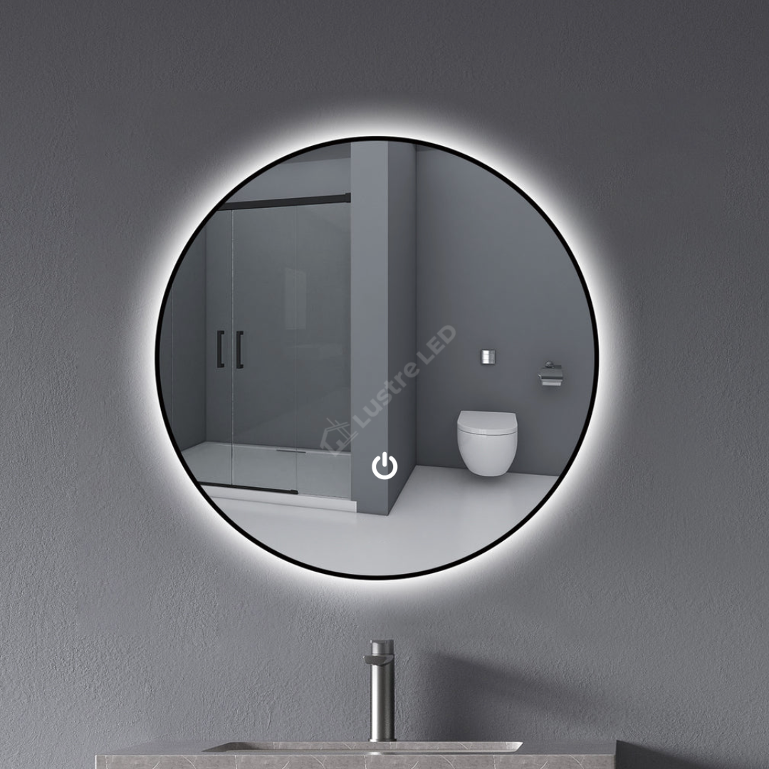 Oglinda LED Rotunda 60CM Simple Touch C110S NEAGRA / 60CM LED MIRROR