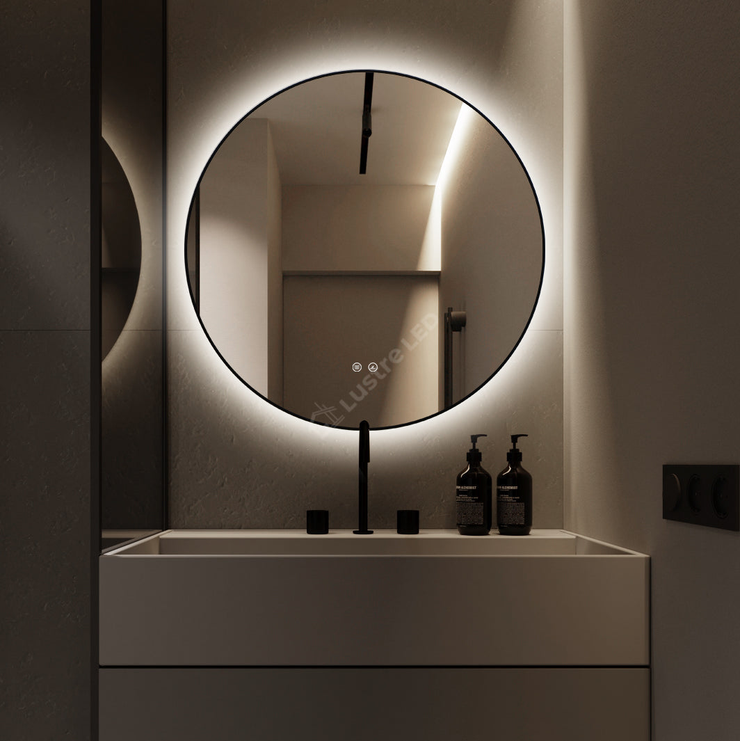 Oglinda LED Rotunda Ø80cm Functie Dezaburire si Touch LED MIRROR