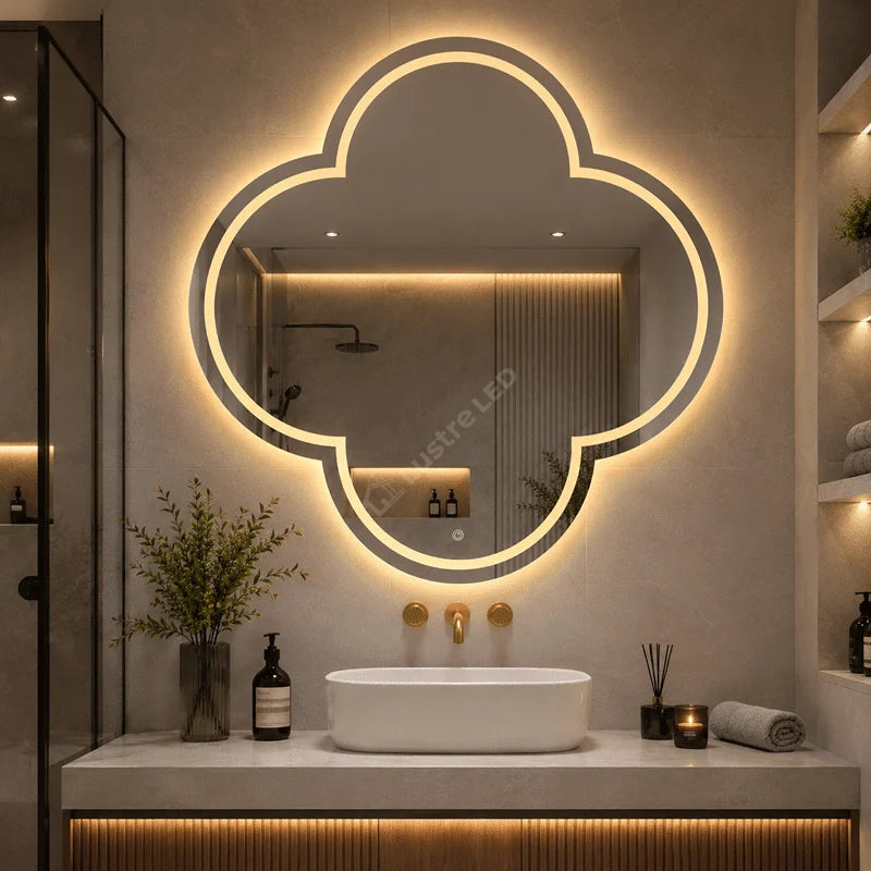 Oglinda LED Sero 70x70CM 3 Lumini Dezaburire si Touch
