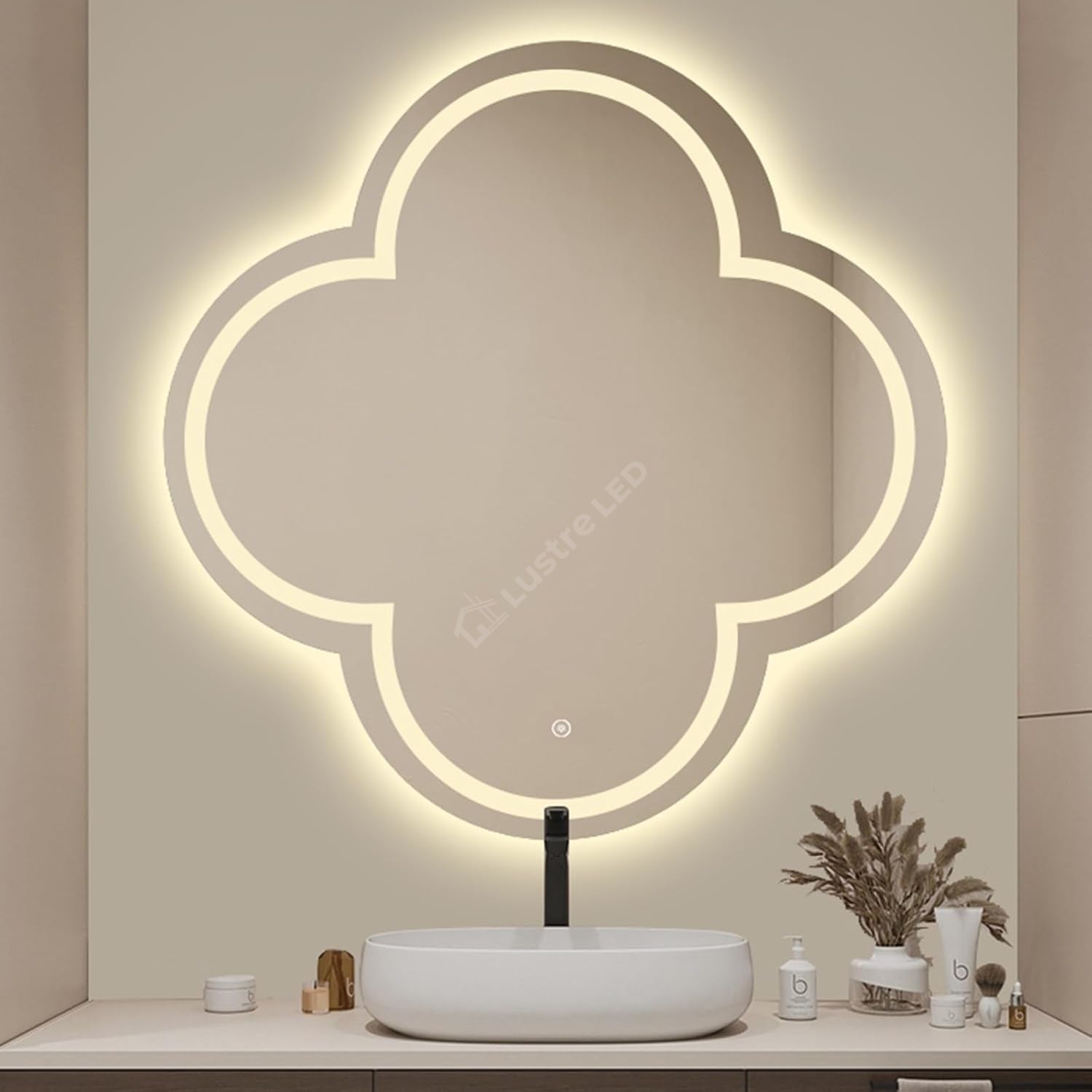 Oglinda LED Sero 70x70CM 3 Lumini Dezaburire si Touch