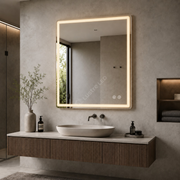Oglinda LED Tero 2 FRAMELESS Dimabila 80x100CM 3 Lumini Dezaburire si Touch