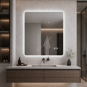 Oglinda LED Tero FRAMELESS Dimabila 80x100CM 3 Lumini Dezaburire si Touch