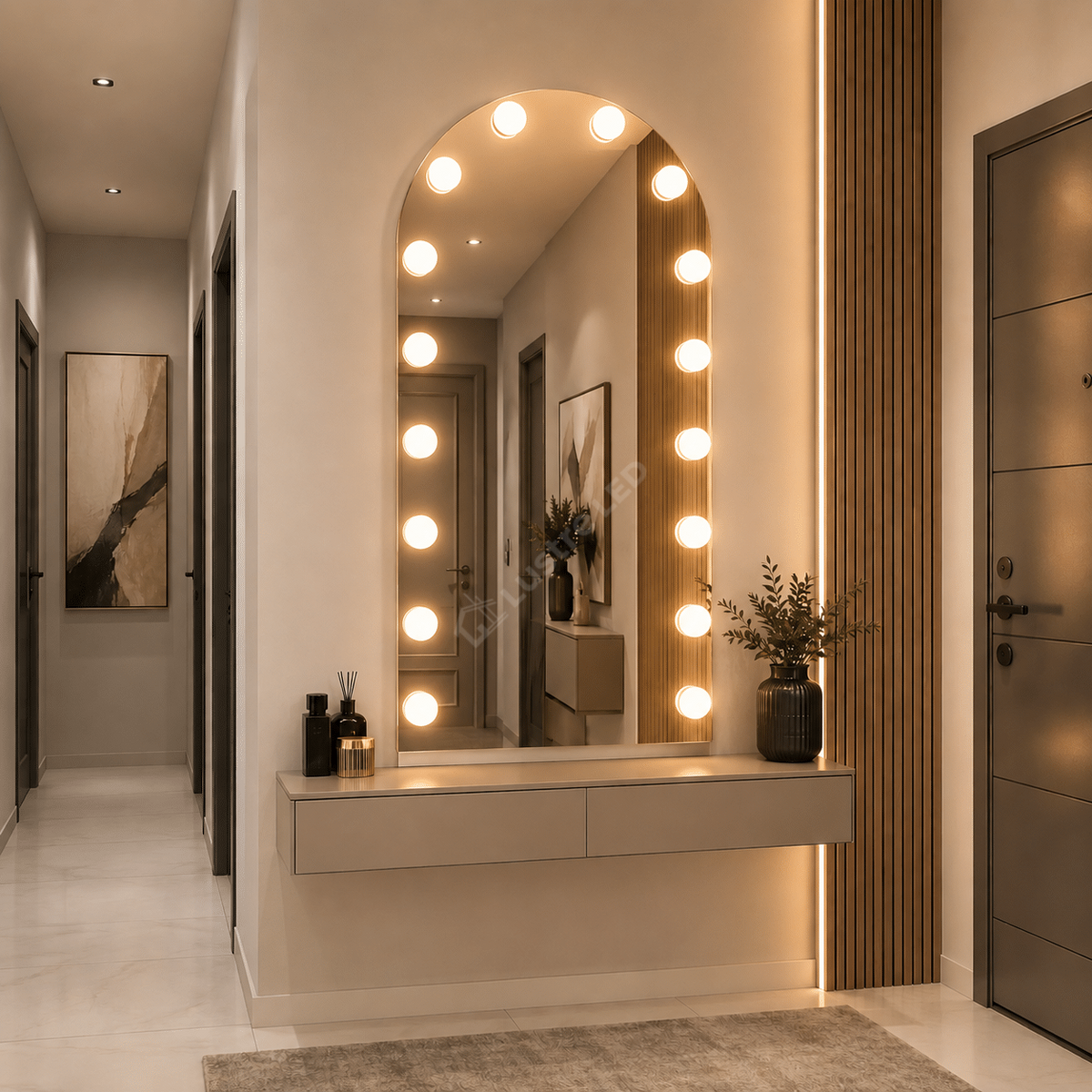 Oglinda LED Uno Frameless 60x90CM 3 Lumini Touch