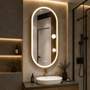 Oglinda LED Veko Gold 50x100CM 3 Lumini Dezaburire si Touch