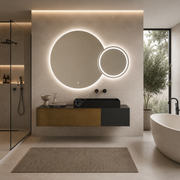 Oglinda LED Ydo Round Frameless 120x80x60CM 3 Lumini Dimabila si Touch