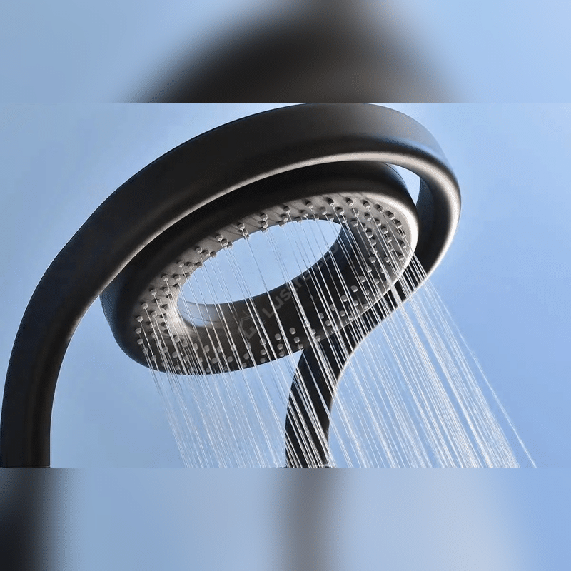 Panou de Dus Premium AquaFlex Black - Ploaie Reglabila, Masaj, LED