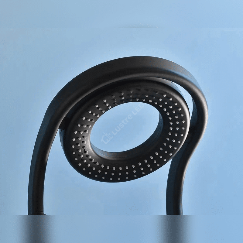 Panou de Dus Premium AquaFlex Black - Ploaie Reglabila, Masaj, LED