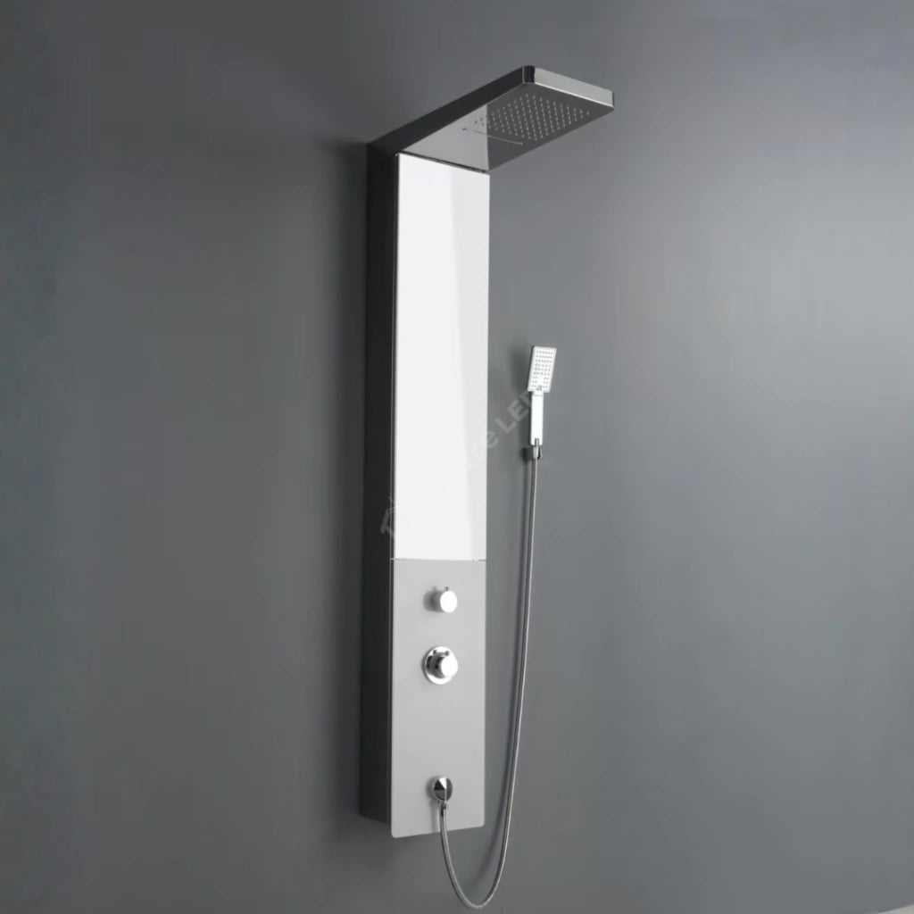 Panou de Dus Premium AquaShine Chrome - Cascada, Ploaie, Oglinda