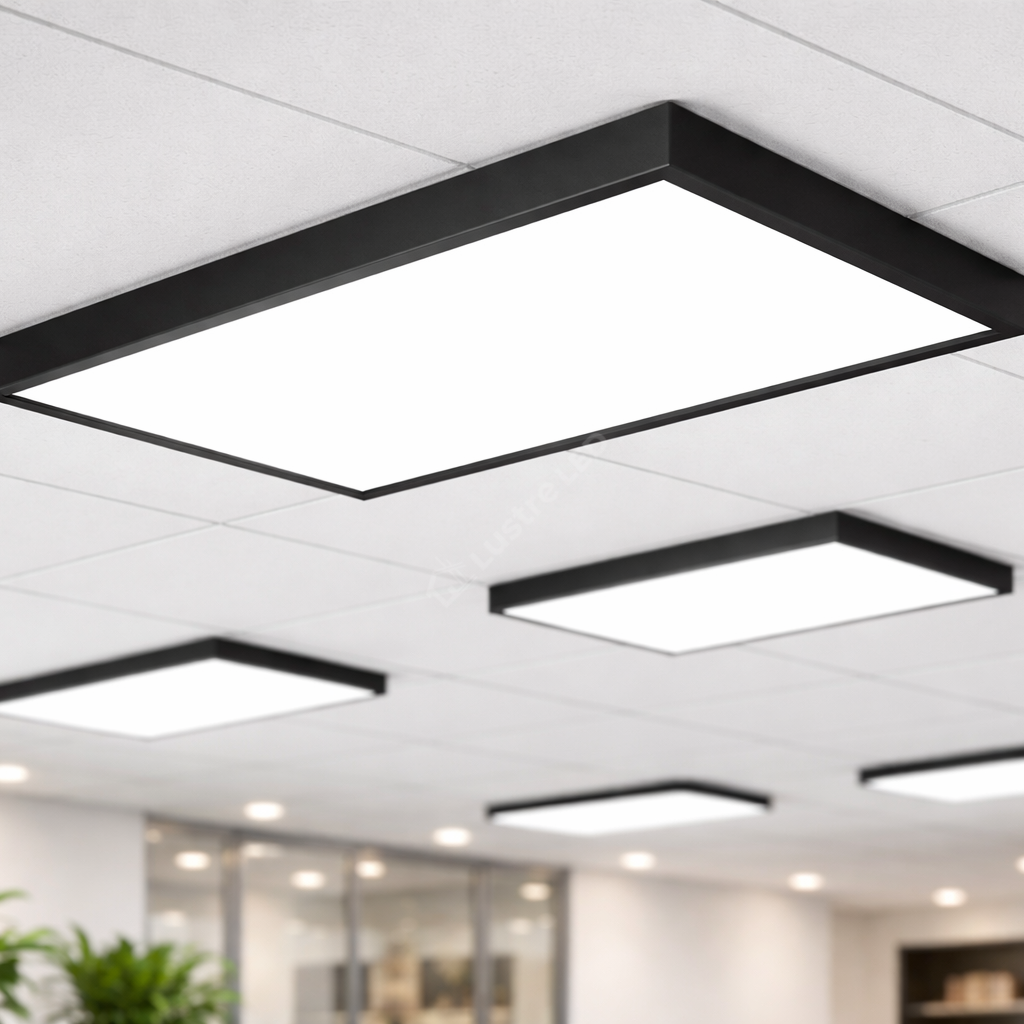 Panou LED 36W 60x30cm Negru Aplicat