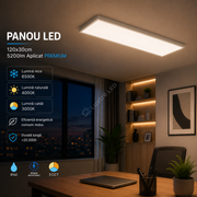 Panou LED Aplicat 120x30cm 5200lm CCT IP40 Premium