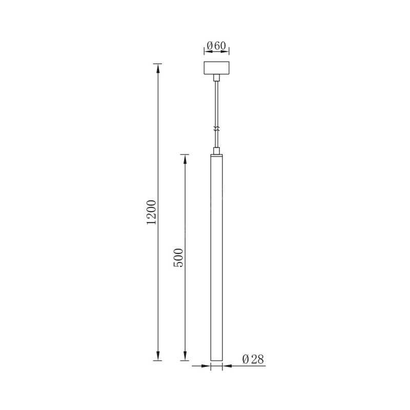 Pendul 1XG9 ORION BLACK NEAGRA Lighting Fixtures