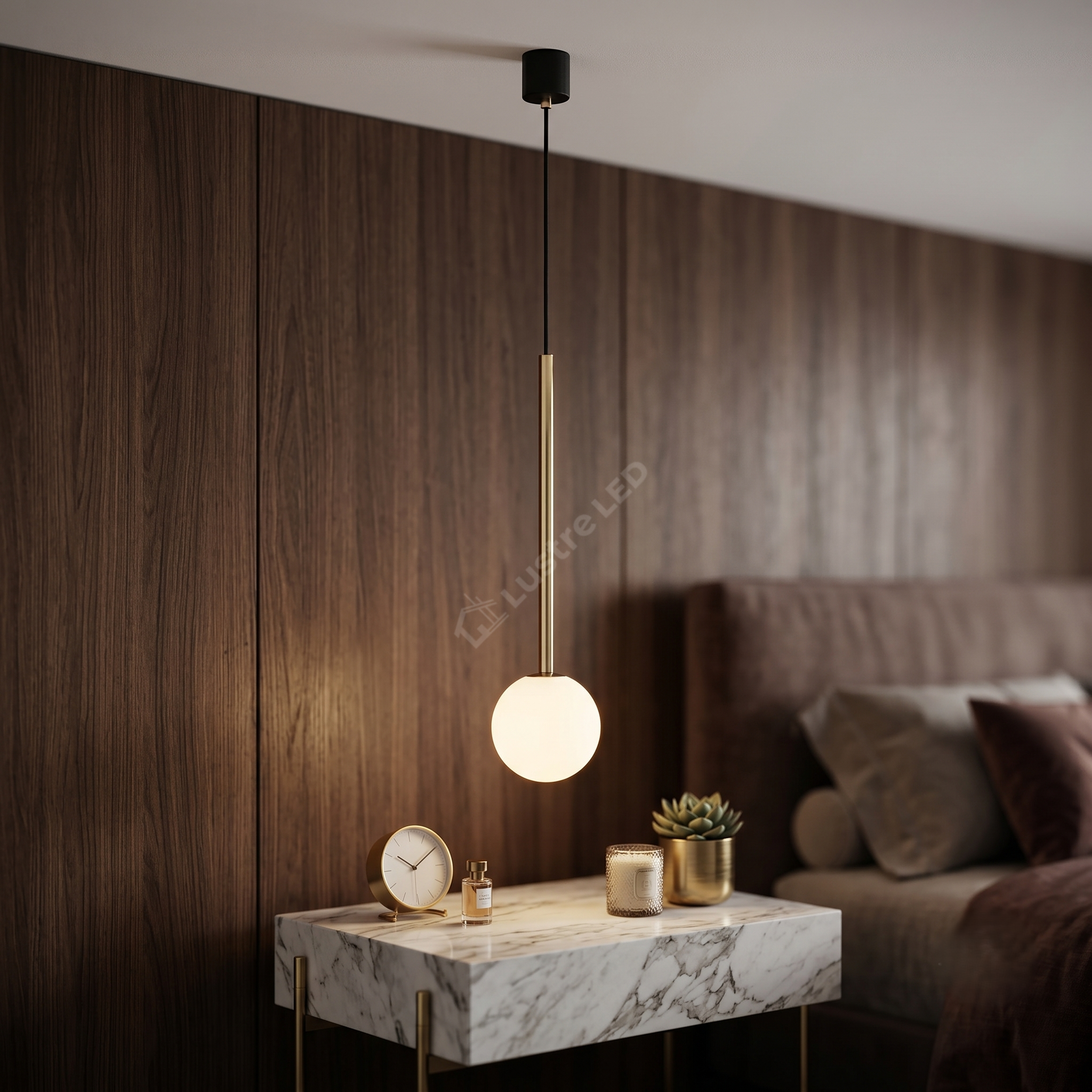 Pendul Abajur ALI Gold Premium 1xG9