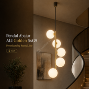 Pendul Abajur ALI Golden 5xG9 Premium by ZumaLine