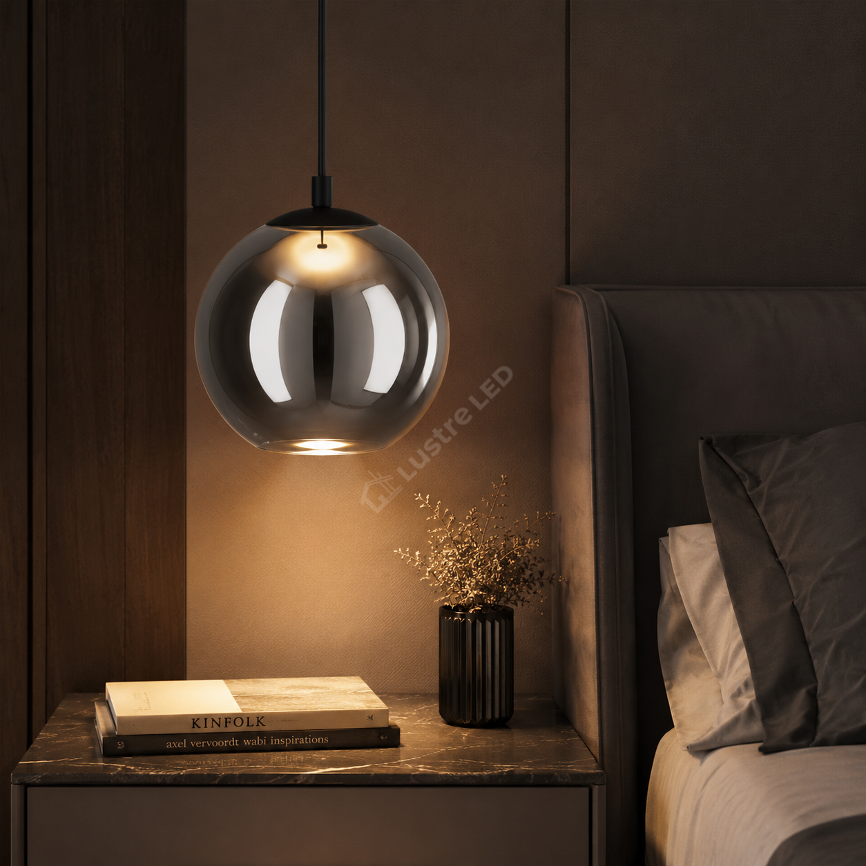 Pendul ARISCANI Abajur Premium Black 1xE27 Eglo Ø20CM
