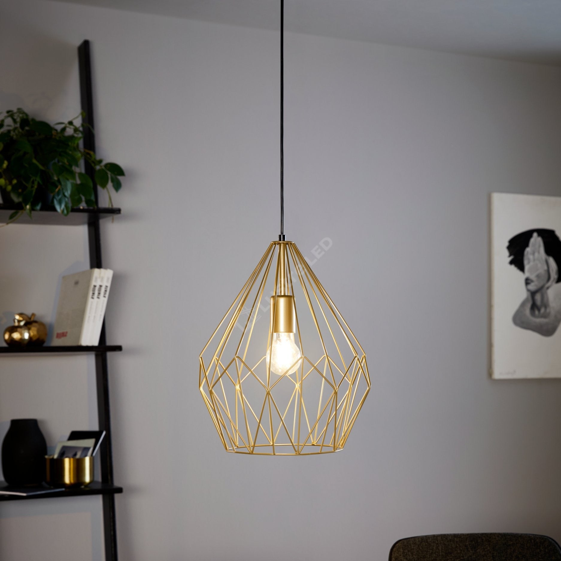 Pendul CARLTON Gold Eglo