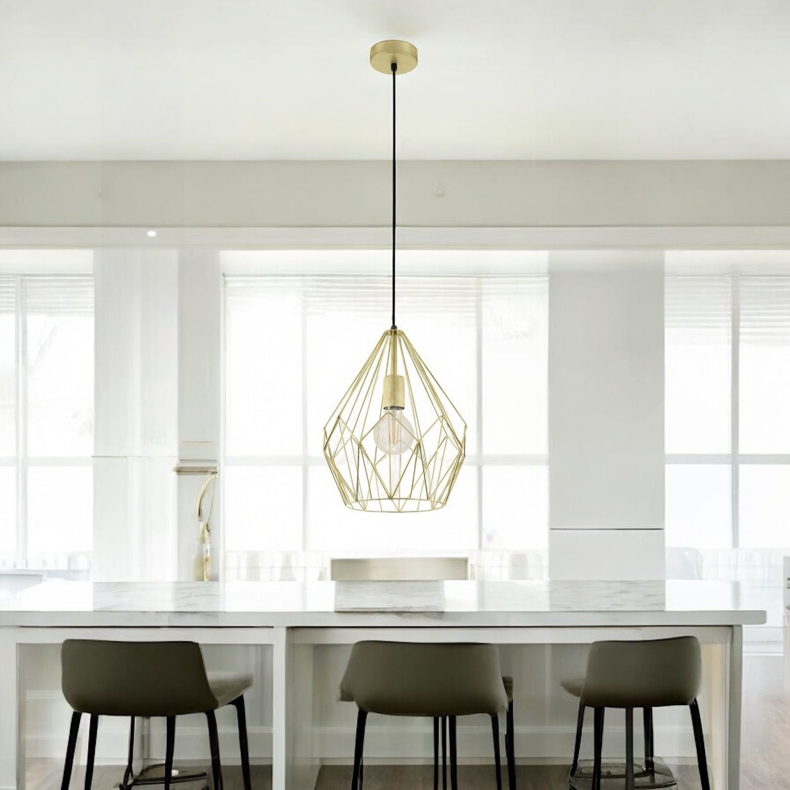 Pendul CARLTON Gold Eglo
