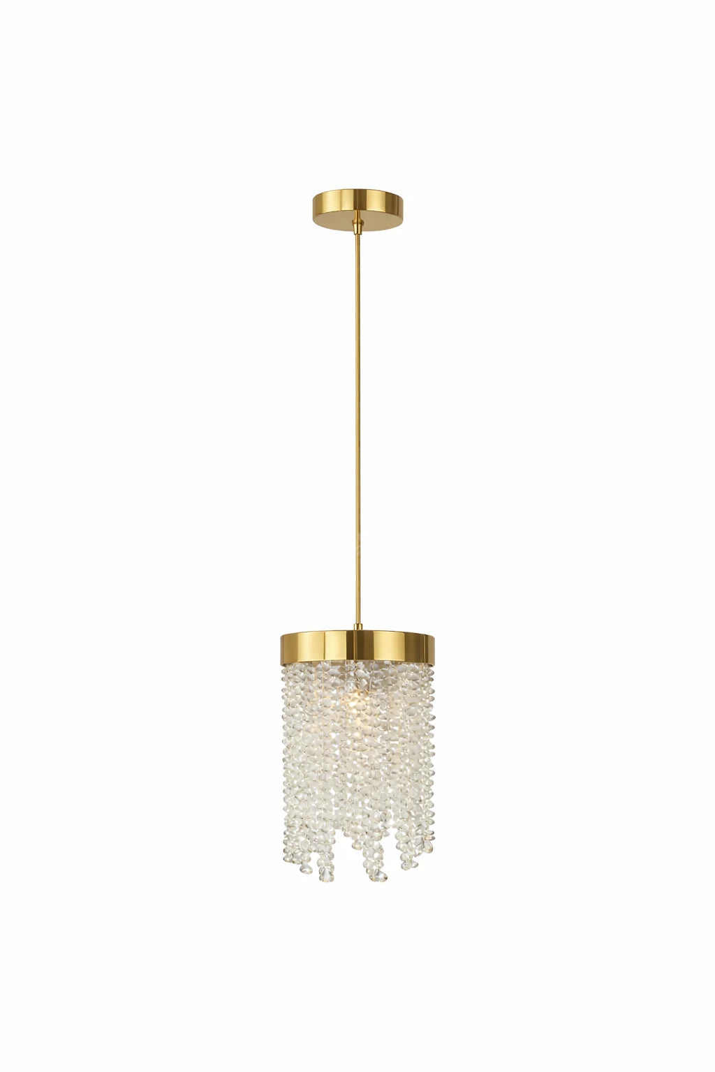 Pendul Cristal Willow Gold 1xE27 Ø14CM