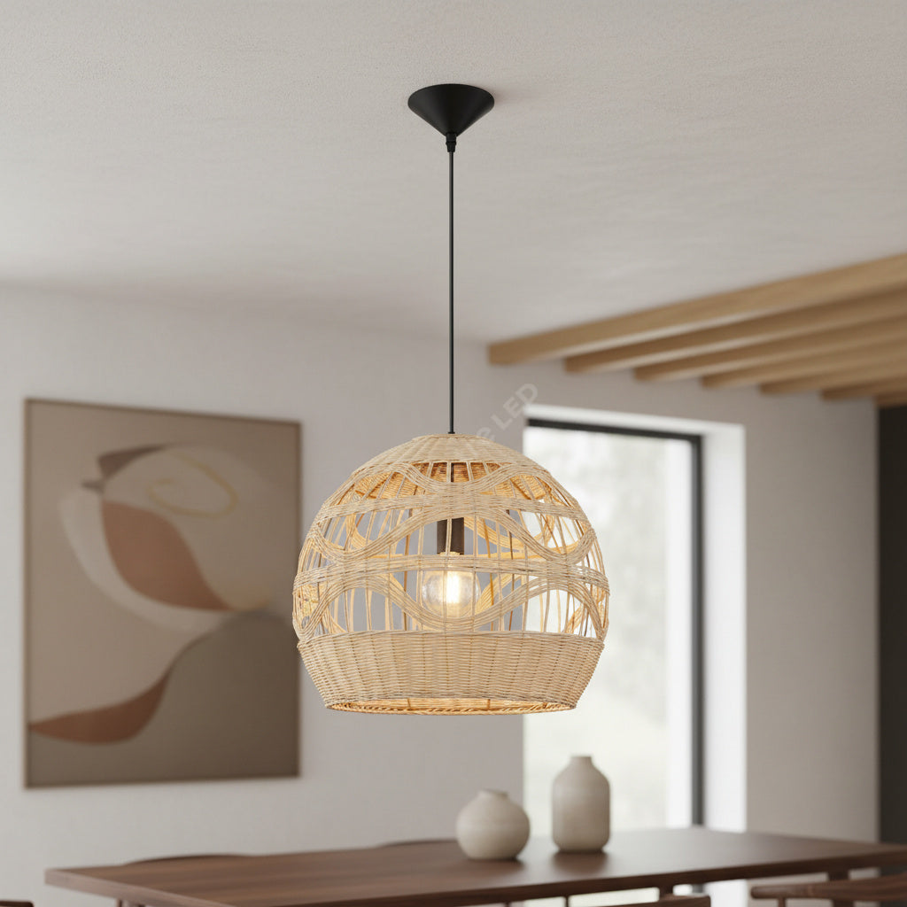 Pendul Decorativ Vintage Ratan Dome