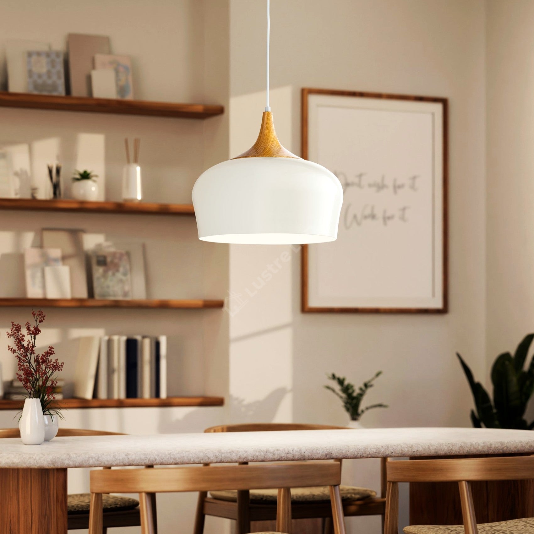 Pendul Eglo Crem+Stejar Obregon 95383