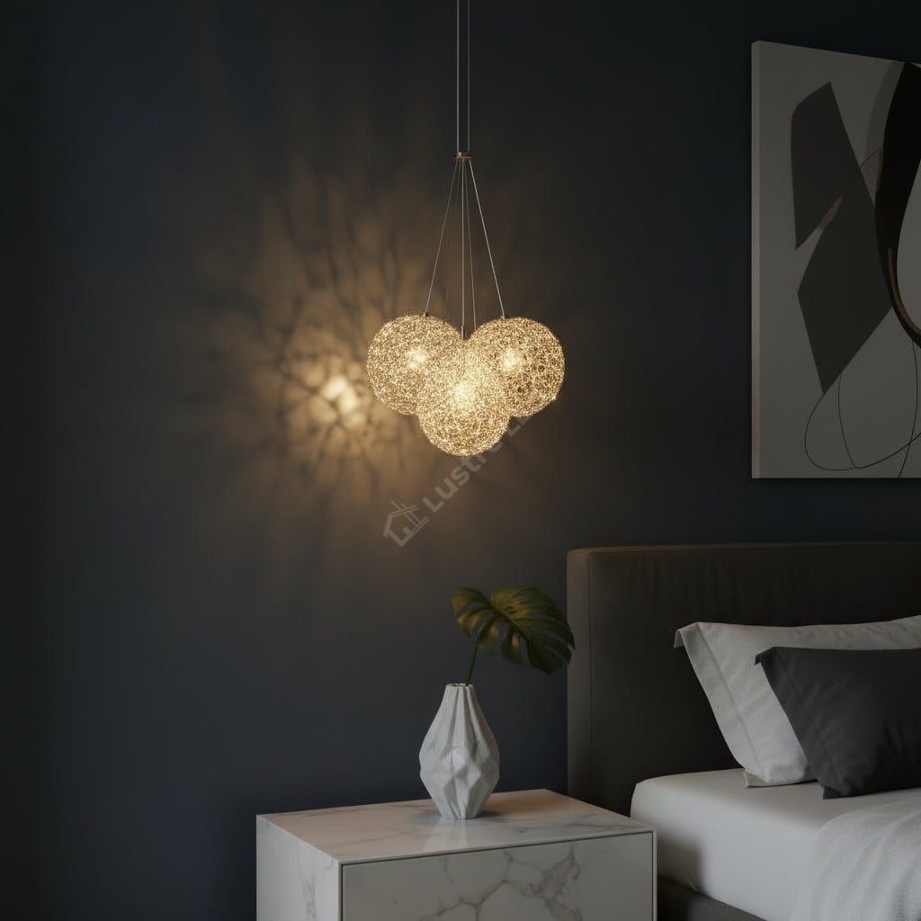Pendul LED Cristal Sponge ENZO 3 Gold