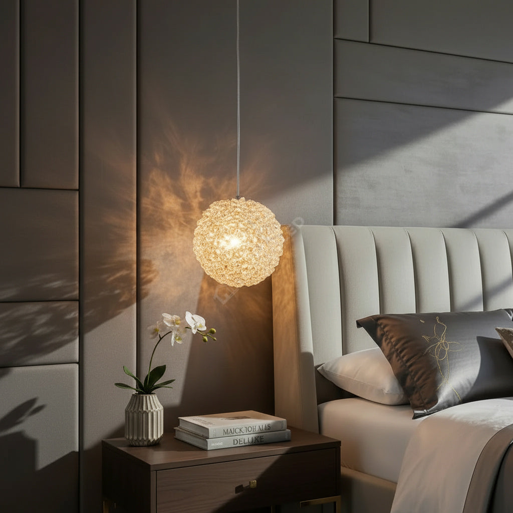 Pendul LED Cristal Sponge ENZO Gold ø12cm