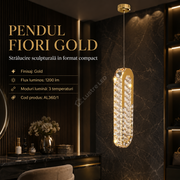 Pendul LED FIORI Gold 3 Functii 24W Echivalent 120W