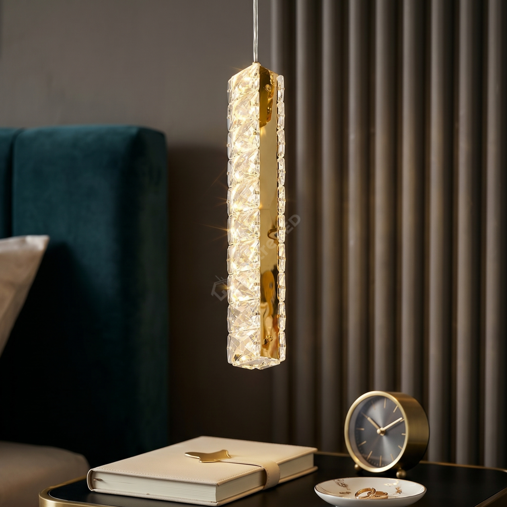 Pendul LED Luxury Crystal Vianore Gold